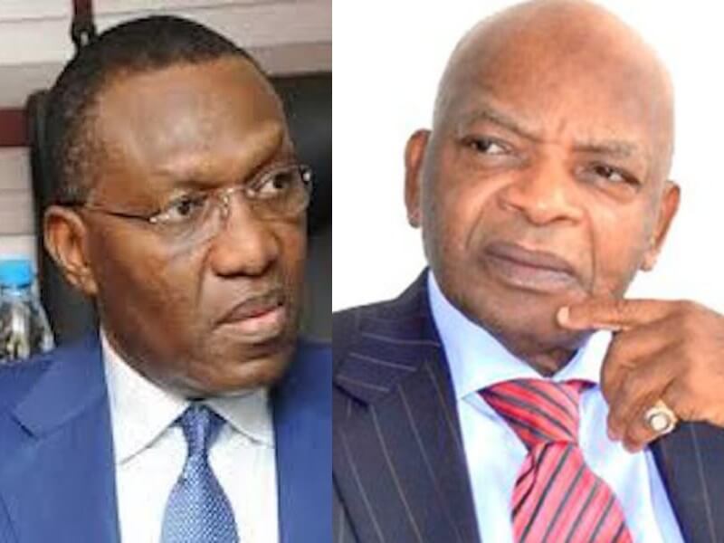 Andy Uba (Left) and  Arthur Eze(Right)