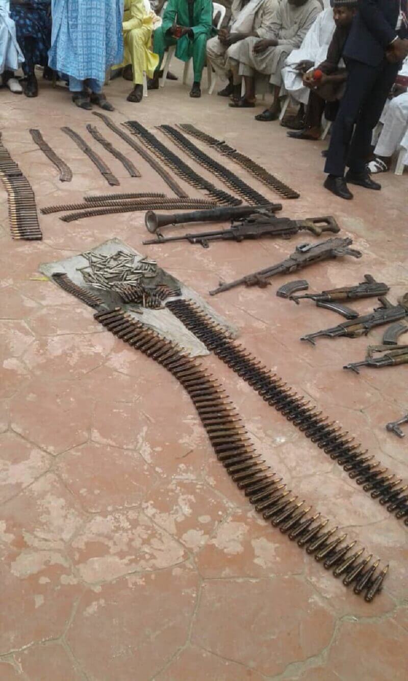 Ammunition's surrendered by bandit's son