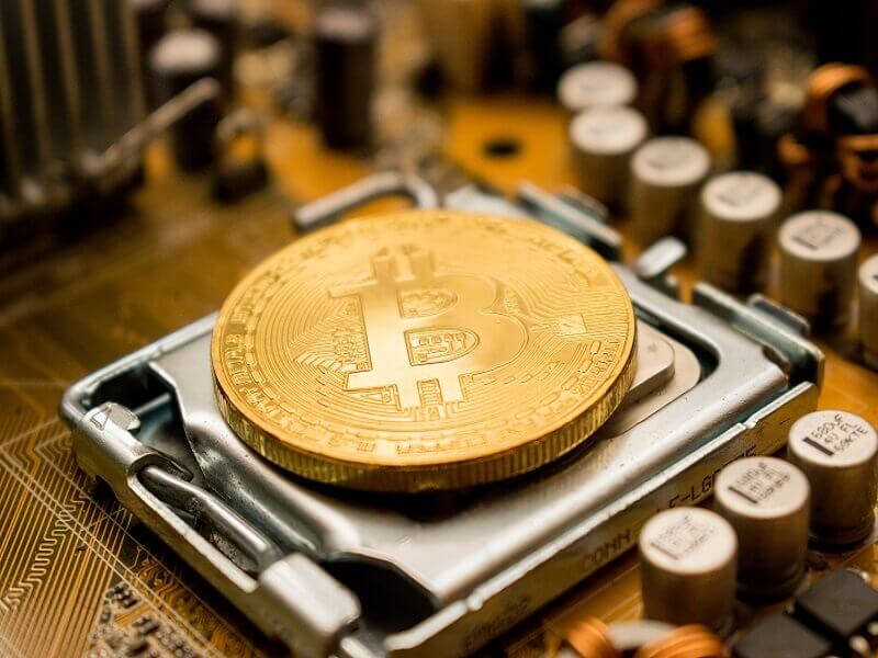 Visual representation of Bitcoin
