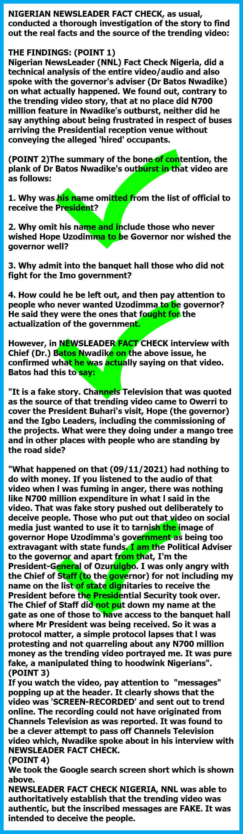 fact check batos nwadike true