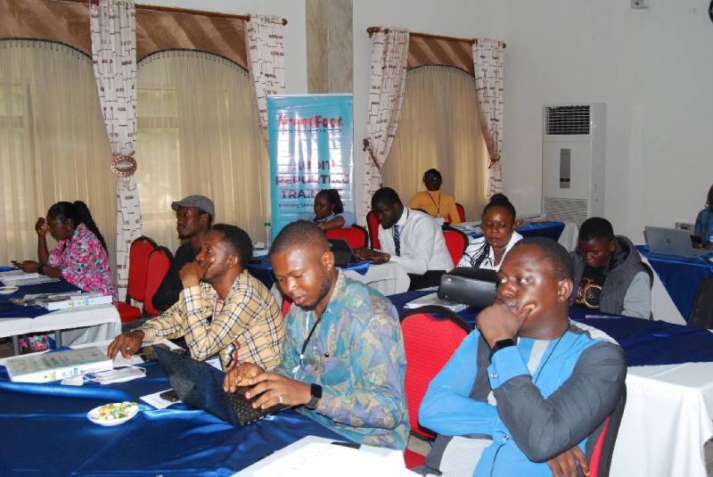 *  Some of the media participants at the training workshop on Wednesday.
