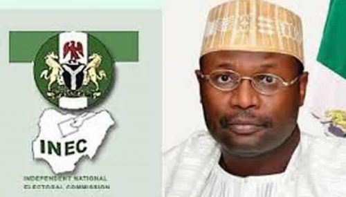 INEC chairman and logo