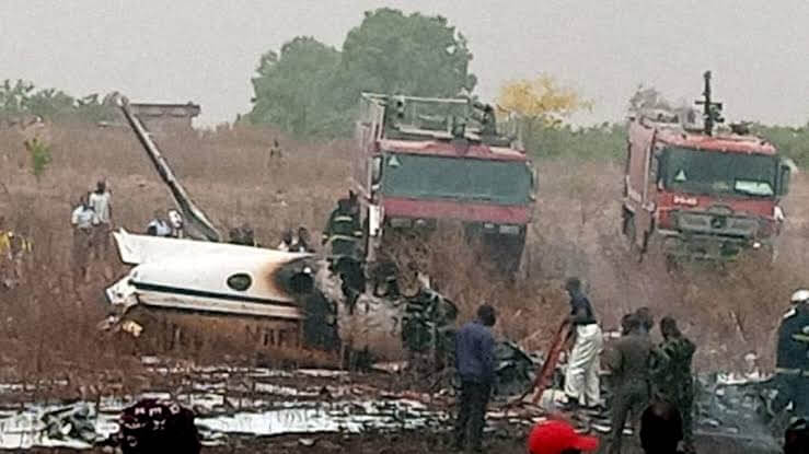 Military jet crashed2