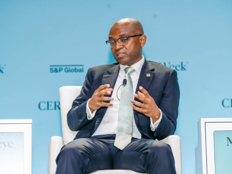 Executive Vice President, Gas, Power & New Energy, NNPC Ltd, Mr. Olalekan Ogunleye speaks during a Panel Session themed “Africa’s Energy Future: Access, Investment & Sustainability” at the ongoing 2024 CERAWeek Conference in Houston, the United States on Wednesday.