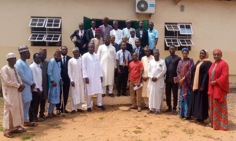 *  Group picture of Sokoto State CSO ACJL Observatory Forum with executives of the Sokoto NBA during their advocacy visit. Photo by: Ankeli Emmanuel, Sokoto.