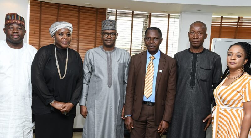*  L-R: Shafi'i Ndanusa, Assistant Director, Nigerian Communications Commission (NCC); Hafsat  Lawal, Head, Human Capital, NCC; Usman Malah, Director, Human Capital and Administration, NCC; Philip Enyali, Secretary, Public Complaints Commission (PCC);  Jacob Onu, National Coordinator, National Anti-Corruption Marathon, PCC; Ifeoma Ifezulike, Assistant Director, Human Capital, NCC, during a courtesy visit by the PCC’s NCC’s Head Office in Abuja recently.