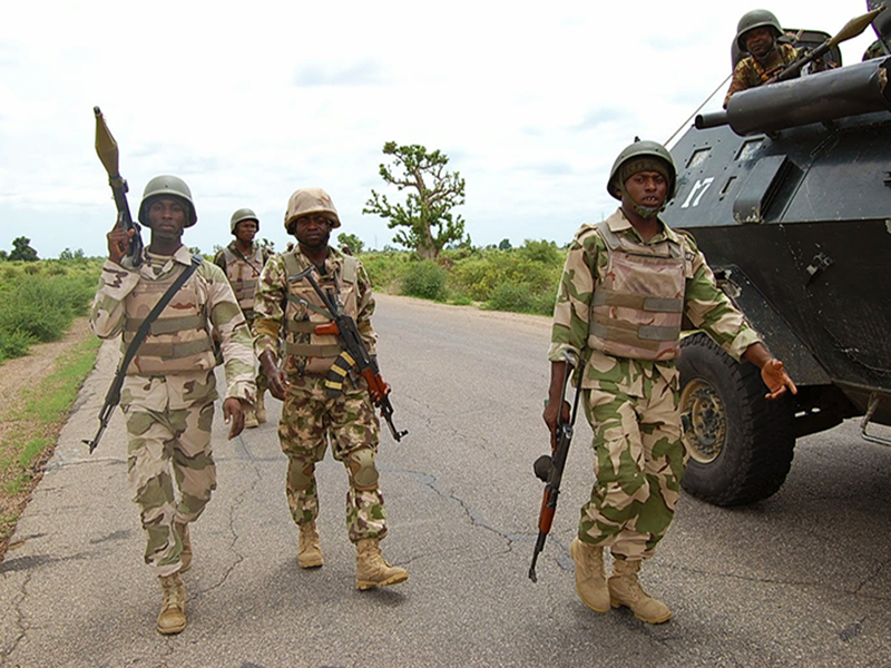 Nigerian soldiers (For illustrative purposes only)