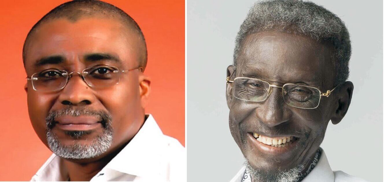 Eyinnaya Abaribe (Left) and late actor Sadiq Daba (Right)