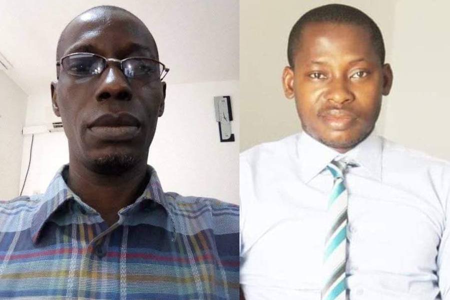 Mr Segun Olatunji, former editor of First News newspaper (Left) and Mr Ebere Ndukwu, Ag. Editor of First News newspaper (Right)