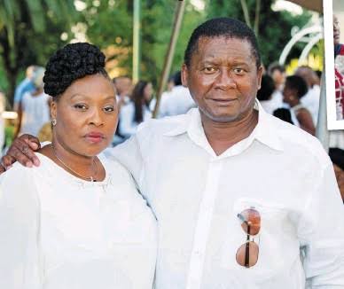 Yvoyne Chaka Chaka with husband