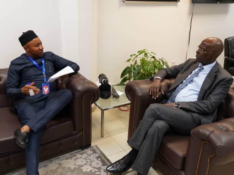 Dr Chike Walter Duru left and Mr Mohammed Malick Fall