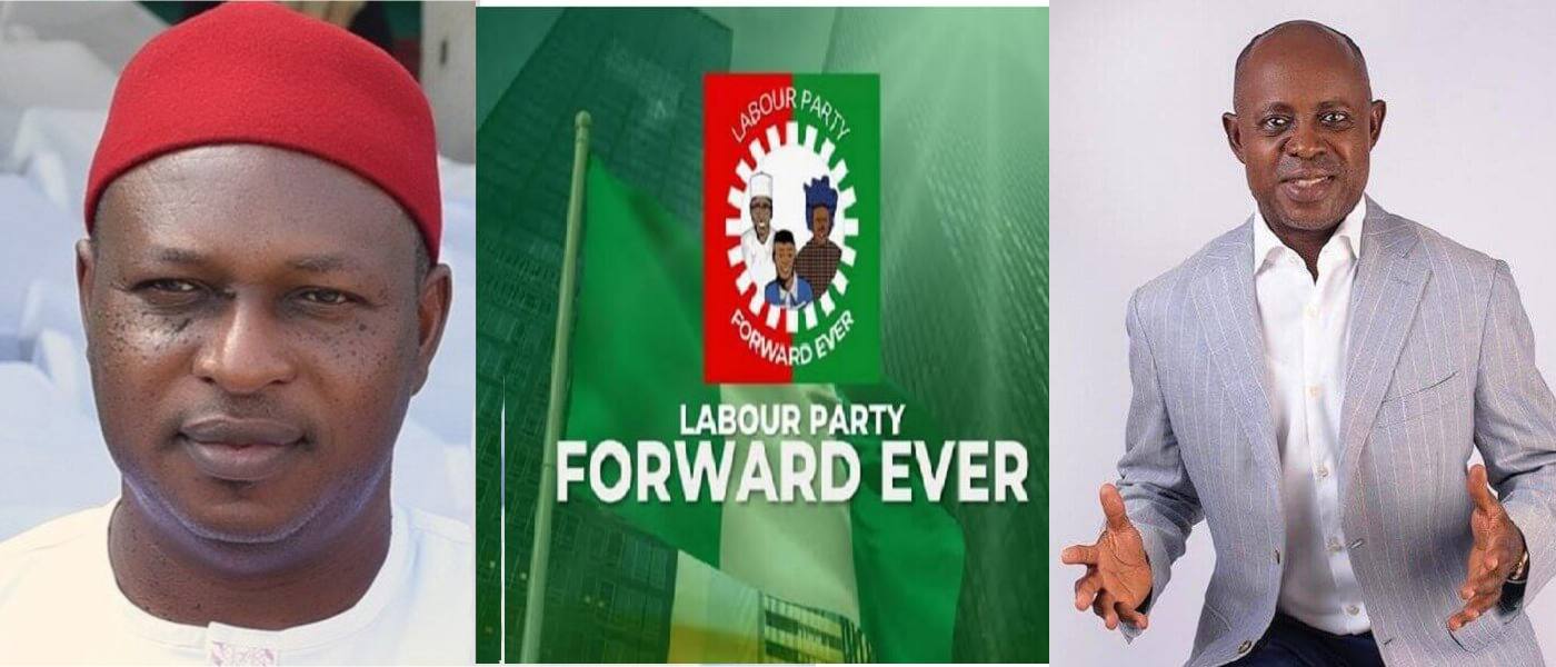 HON. Chijioke Edeoga (Left) and Chief Evarest Nnaji (popularly known as Odengene) (Right) 