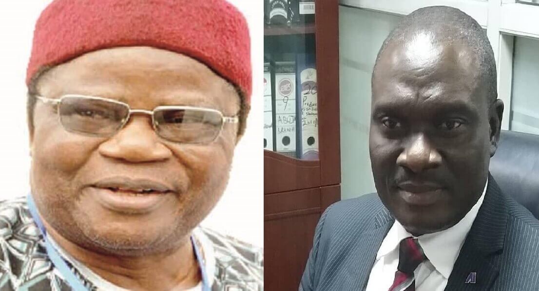 Late Prince Tony Momoh and Nelson Egbobor