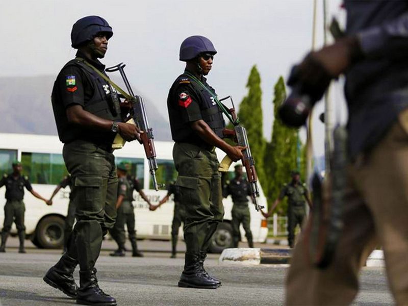 Photo of Nigerian Police Men (For illustrative purposes only)