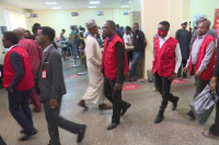 *  EFCC Operatives Storm The Abuja Bank Hall
