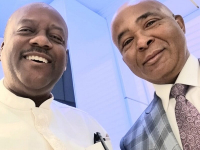 L-R: Chief  Longers Anyanwu and Governor Hope Uzodimma.