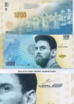 * Argentina's 1000 Peso note.