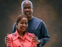 Mrs Chizoba Wigwe and her husband, Herbert.