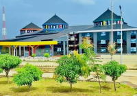 *  Side view of the new ultra-modern shopping mall in Abakaliki, Ebonyi state built by governor Dave Umahi.