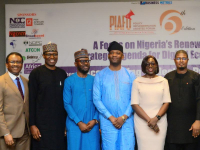  L—R: Chief Executive Officer, Skymax Integrated Networks Limited, Engr. Chidi Charles Agukwe; Deputy Director, Policy, Competition and Economic Analyses, Nigerian Communications Commission (NCC), Mrs. Freda Bruce-Bennett;  Convener of Policy Implementation Assisted Forum (PIAFo), Omobayo Azeez;  Lucky Anumaka, Manager, Managed Services and Operations, Zora Communications Limited; Co-founder/Executive Director, Infratel Africa, Dr. Tola Yusuf; and the Chief Executive Officer, Open Access Data Centre, Dr. Atotunde Coker at the sixth edition of PIAFo on Digital Economy held on Wednesday in Lagos.