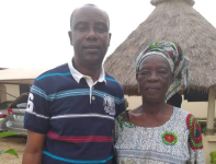 *  Alhaji Yusuf Ali and his beloved mother, Hajia Hawau Yusuf 